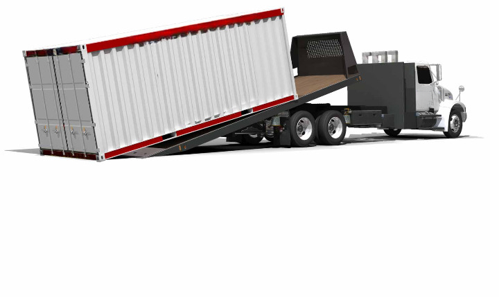 20-foot-container-delivery-with-tiltbed-truck